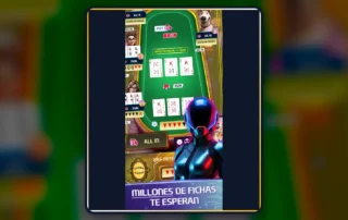 Captura oficial de una mano de Daker Poker que muestra cartas de doble valor y fichas ganadas